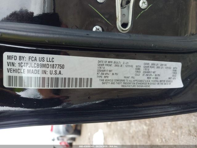 2021 JEEP CHEROKEE 1C4PJLCB9MD187750 Photo 8