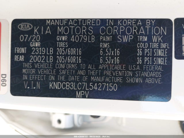 KIA gdi 2020 KNDCB3LC7L5427150 Image 9