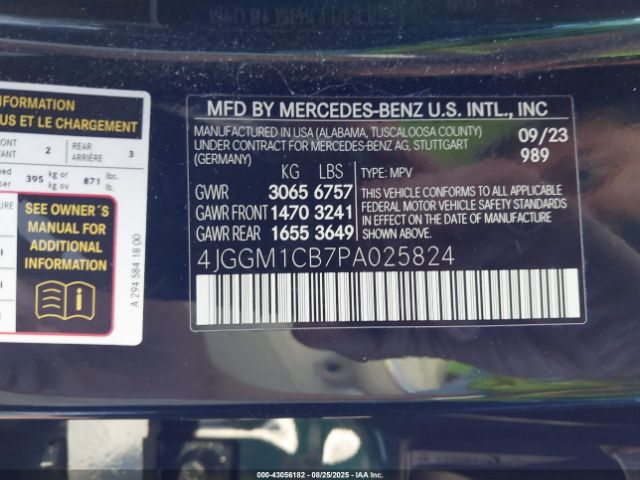 2023 MERCEDES-BENZ EQE 350 SUV 4JGGM1CB7PA025824 Photo 8