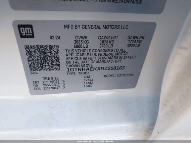 2024 GMC SIERRA 1500 1GTRHAEKXRZ258163 Photo 8