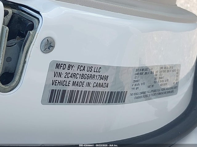 2C4RC1BG6RR179498 Chrysler Pacifica