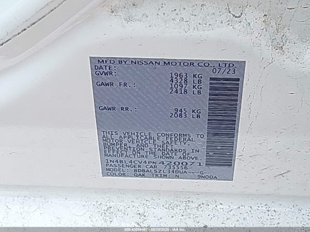 1N4BL4CV4PN420071 Nissan 2023