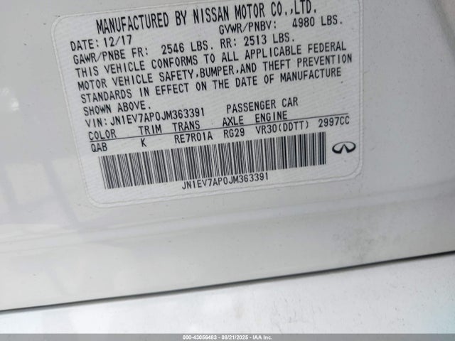 Infiniti 2018 2018 JN1EV7AP0JM363391 Image 9