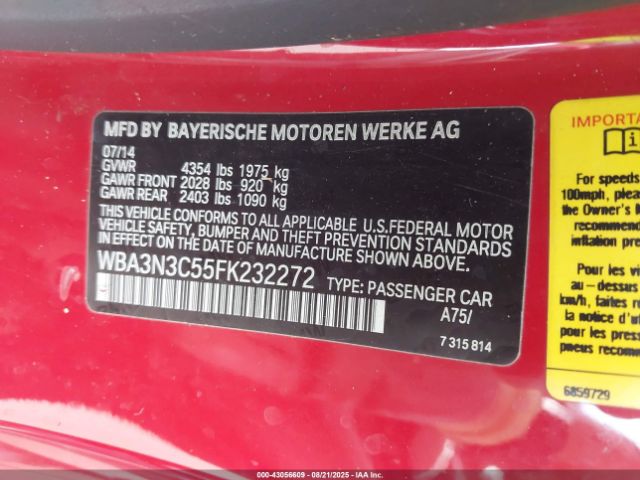 2015 BMW 428I WBA3N3C55FK232272 Photo 8