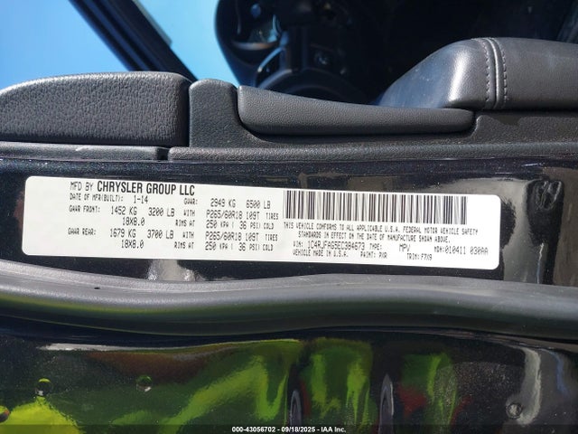 Jeep 2014 2014 1C4RJFAG5EC384673 Image 9
