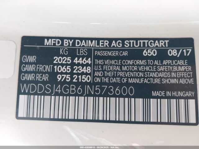 2018 MERCEDES-BENZ CLA 250 WDDSJ4GB6JN573600 Photo 8