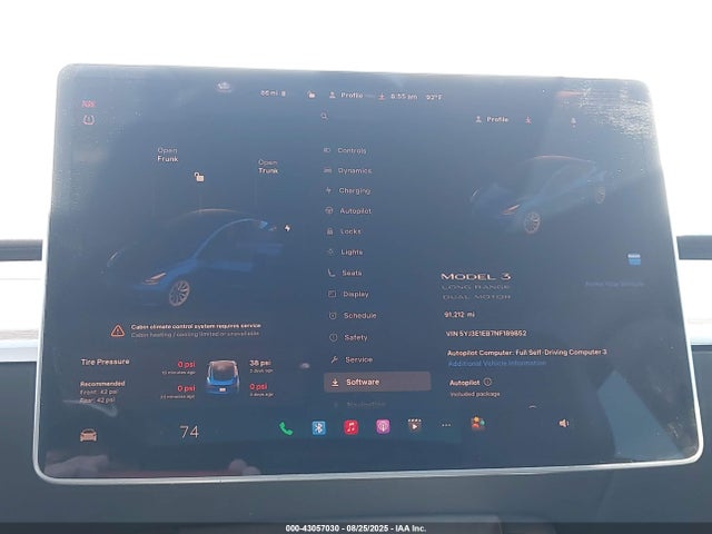 2022 TESLA MODEL 3 5YJ3E1EB7NF189852 Photo 6