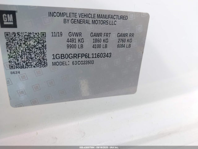 1GB0GRFP6L1160343 Chevrolet lv1 - sidi, vvt, e85 max, iron