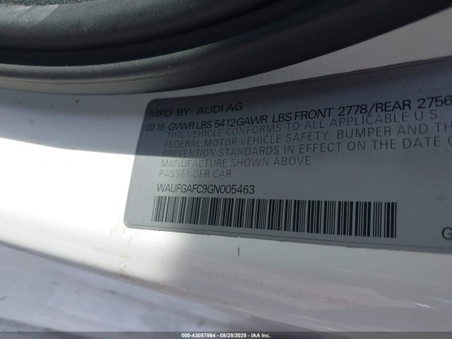 2016 AUDI A6 WAUFGAFC9GN005463 Photo 8
