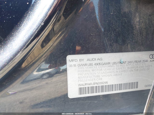 2015 AUDI A4 WAUFFAFL6FN039295 Photo 8