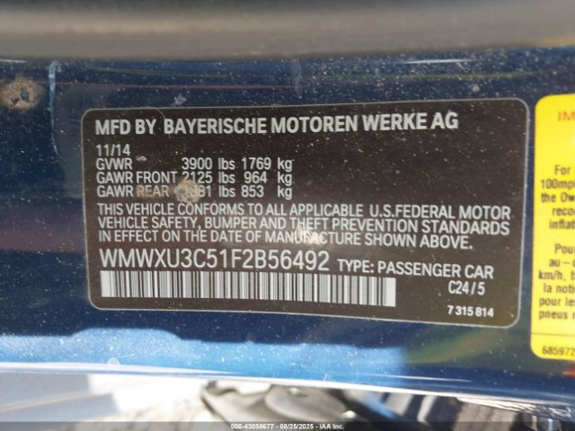 2015 MINI HARDTOP WMWXU3C51F2B56492 Photo 8