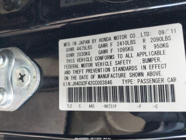 2012 ACURA TSX JH4CU2F42CC003846 Photo 8