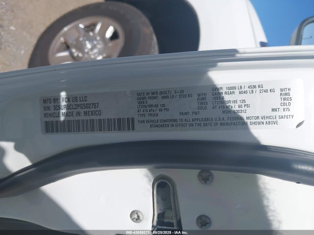 RAM 2500 2023 3C6UR5CL2PG502757 Image 9