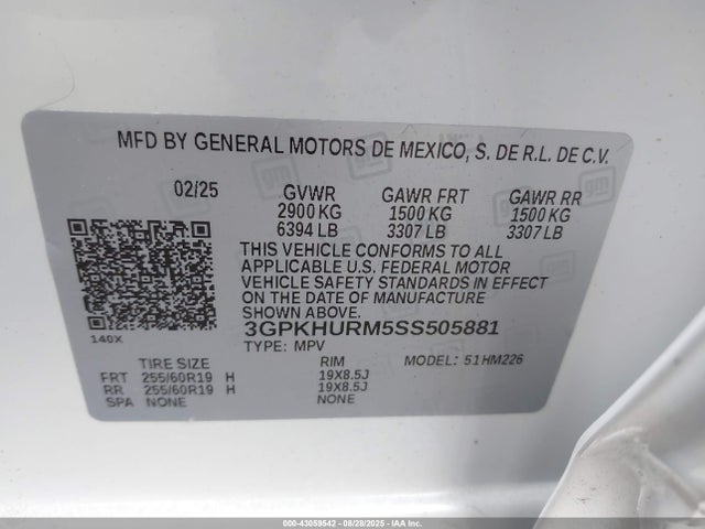 Honda x0b+ec5 2025 3GPKHURM5SS505881 Image 9