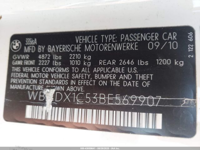 2011 BMW 335IS WBADX1C53BE569907 Photo 8