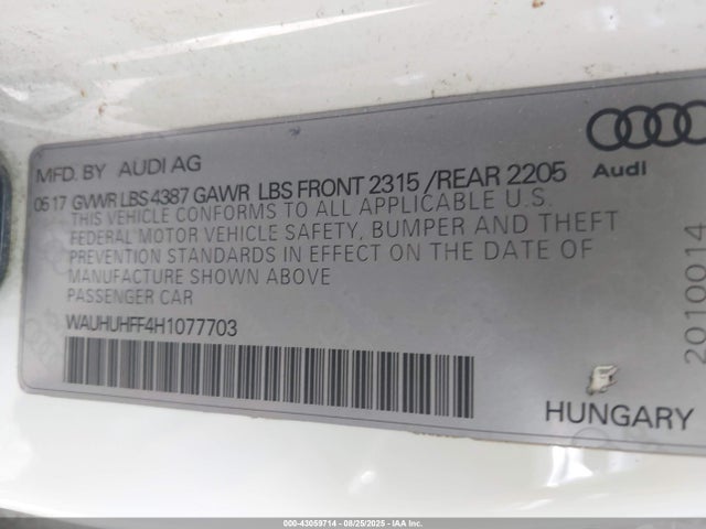 2017 AUDI A3 WAUHUHFF4H1077703 Photo 8
