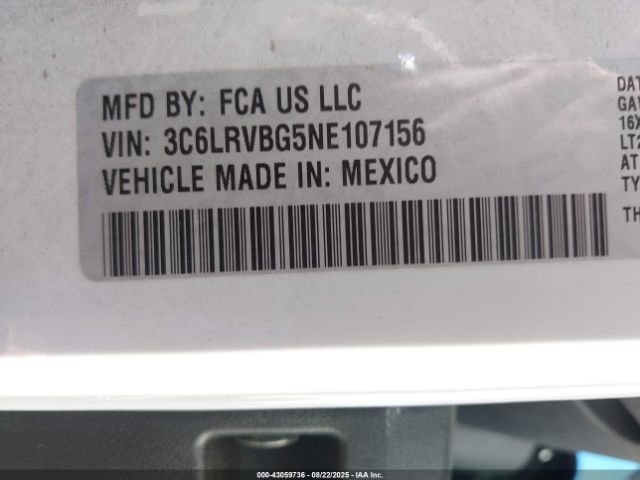 2022 RAM PROMASTER 1500 3C6LRVBG5NE107156 Photo 8