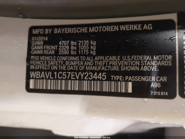 WBAVL1C57EVY23445 BMW X1