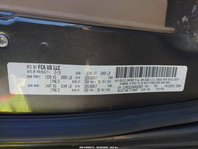 2C4RDGCG0GR322067 Dodge Grand Caravan