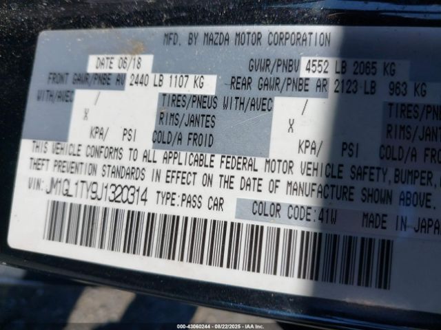 2018 MAZDA MAZDA6 JM1GL1TY9J1320314 Photo 8