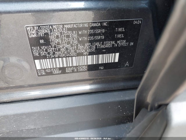 Toyota a25a-fks 2024 2T3A1RFV6RC443692 Image 9