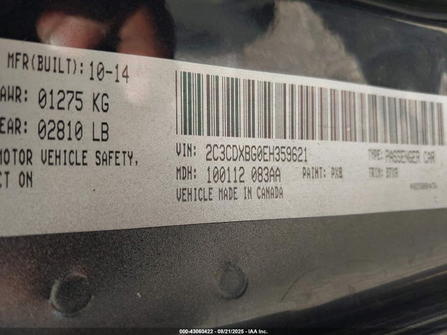2C3CDXBG0EH359621 Dodge 2014