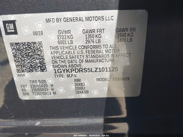 2020 CADILLAC XT6 1GYKPDRS5LZ101125 Photo 8