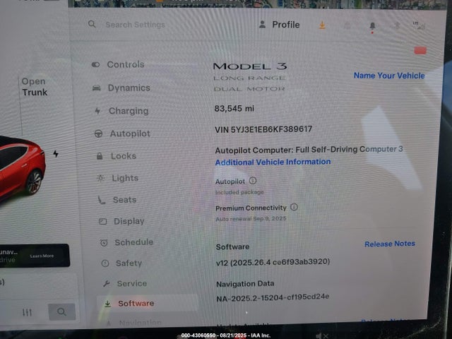 2019 TESLA MODEL 3 5YJ3E1EB6KF389617 Photo 6