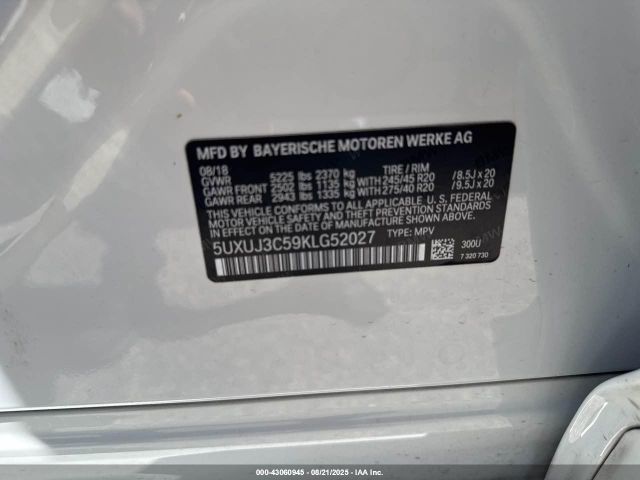 2019 BMW X4 5UXUJ3C59KLG52027 Photo 8