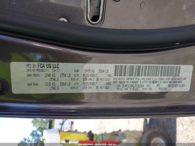 3C4PDCAB6JT182960 Dodge Journey
