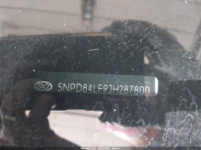 5NPD84LF9JH287800 Hyundai mpi nu