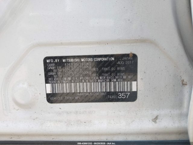 2018 MITSUBISHI OUTLANDER SPORT JA4AP3AU5JZ007861 Photo 8