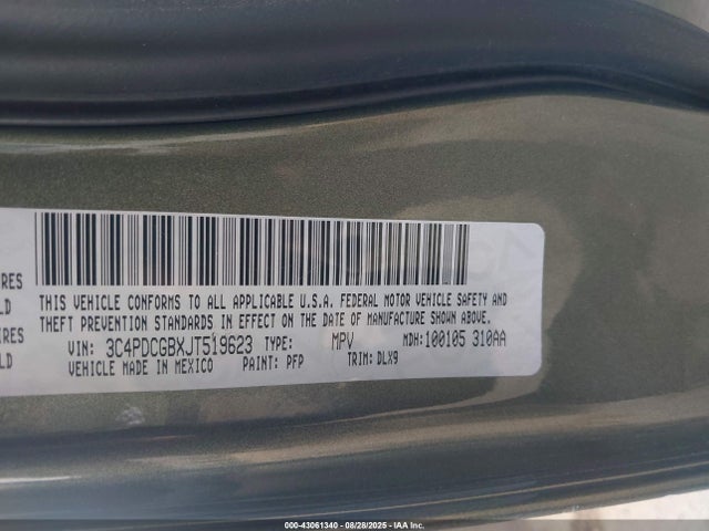 Dodge Journey 2018 3C4PDCGBXJT519623 Image 9