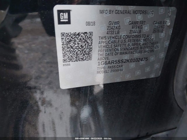 2019 CADILLAC CTS 1G6AR5SS2K0102475 Photo 8