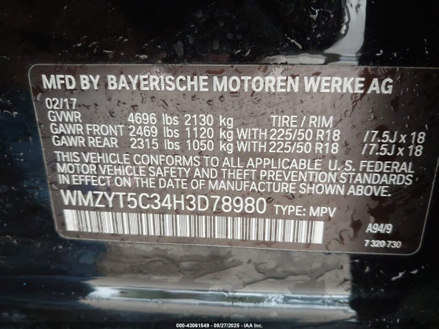 2017 MINI COUNTRYMAN WMZYT5C34H3D78980 Photo 8