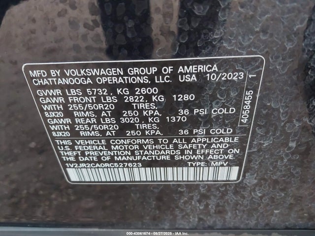 Volkswagen tsi 2024 1V2JR2CA0RC527623 Image 9