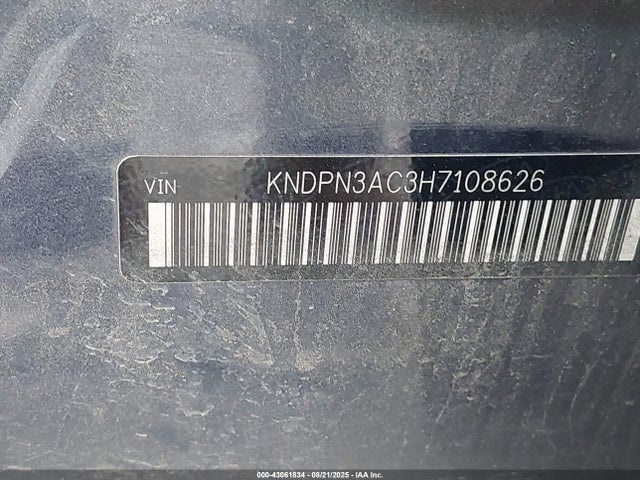 KIA gdi theta ii 2017 KNDPN3AC3H7108626 Image 9
