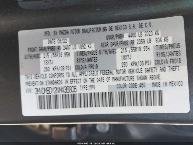 2022 MAZDA CX-30 3MVDMBDY2NM436806 Photo 8