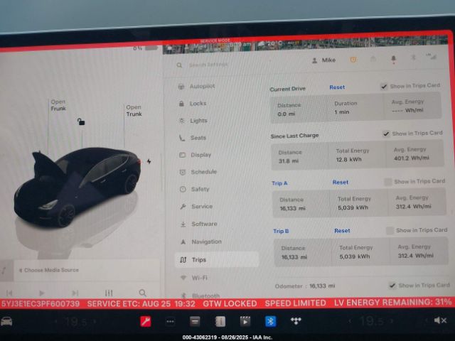 2023 TESLA MODEL 3 5YJ3E1EC3PF600739 Photo 6
