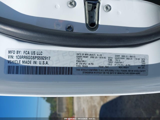 RAM 2023 2023 1C6RR6GG6PS592917 Image 9