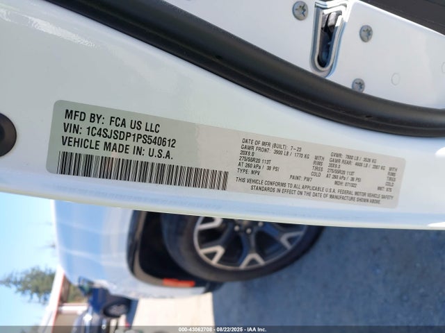 1C4SJSDP1PS540612 Jeep 2023