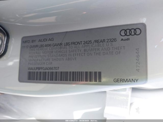 2018 AUDI A3 E-TRON WAUUPBFF0JA066707 Photo 8