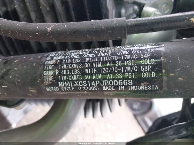 2023 KAWASAKI KLX230 MH4LXCS14PJP00668 Photo 9