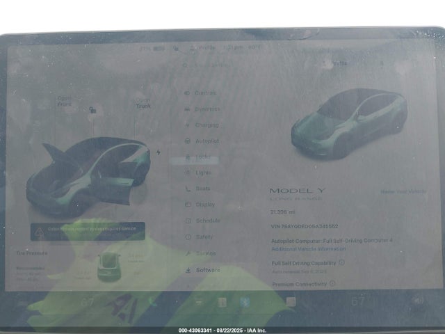 2025 TESLA MODEL Y 7SAYGDED0SA345552 Photo 6