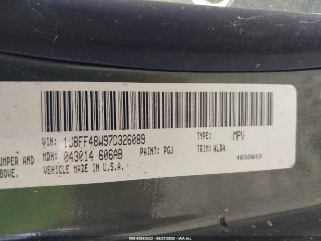 Aukcja sprzedaży 2007 Jeep Patriot Limited, vin: 1J8FF48W97D326089, numer aukcji: 43063422