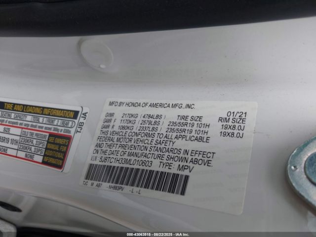 2021 ACURA RDX 5J8TC1H33ML010603 Photo 8