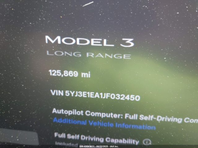 2018 TESLA MODEL 3 5YJ3E1EA1JF032450 Photo 6