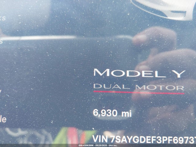 2023 TESLA MODEL Y 7SAYGDEF3PF697374 Photo 6