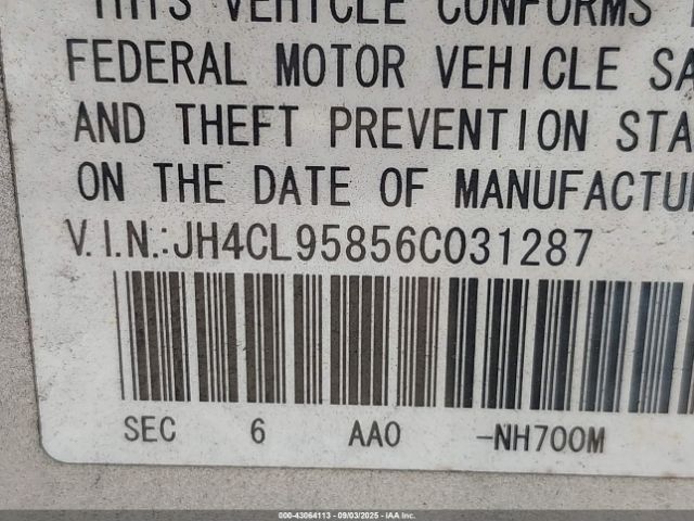 2006 ACURA TSX JH4CL95856C031287 Photo 8