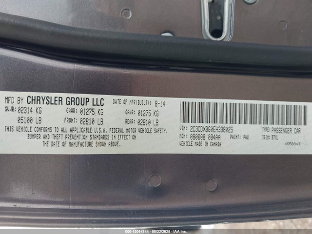 Dodge Charger 2014 2C3CDXBG0EH338025 Image 9